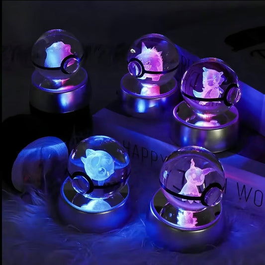 Anime Character LED Crystal Light Spheres (Cordless)