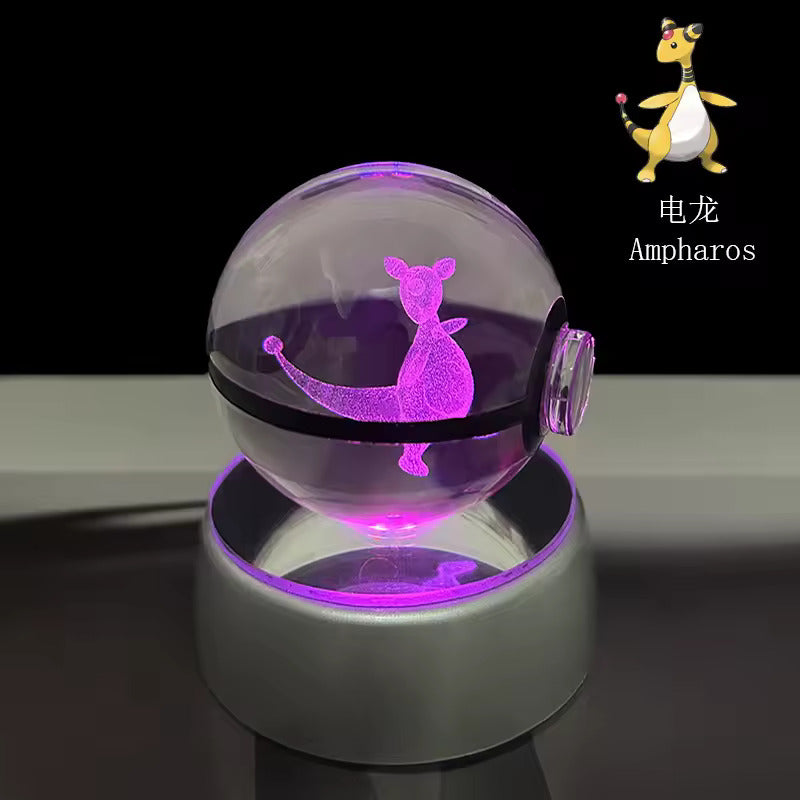 Anime Character LED Crystal Light Spheres (Cordless)