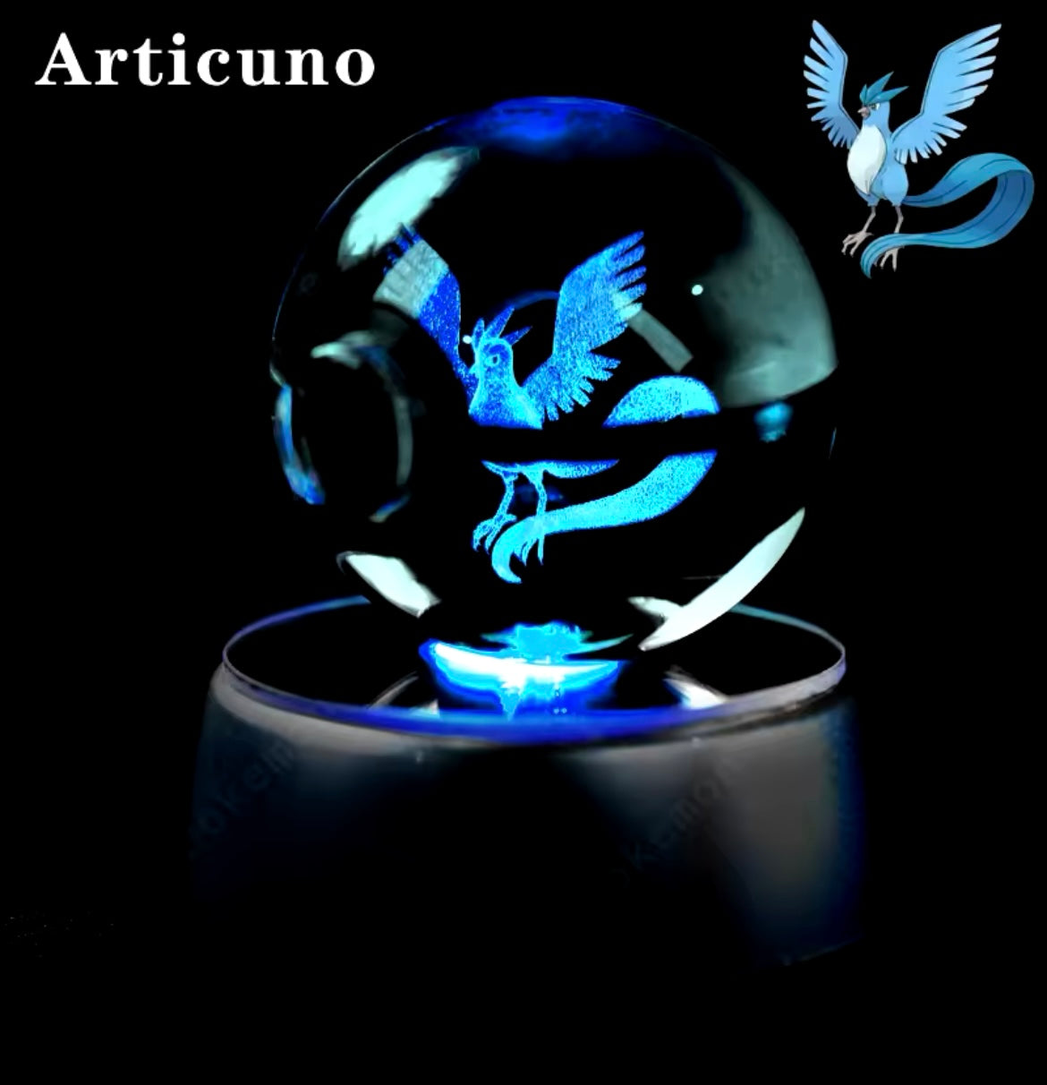 Anime Character LED Crystal Light Spheres (Cordless)