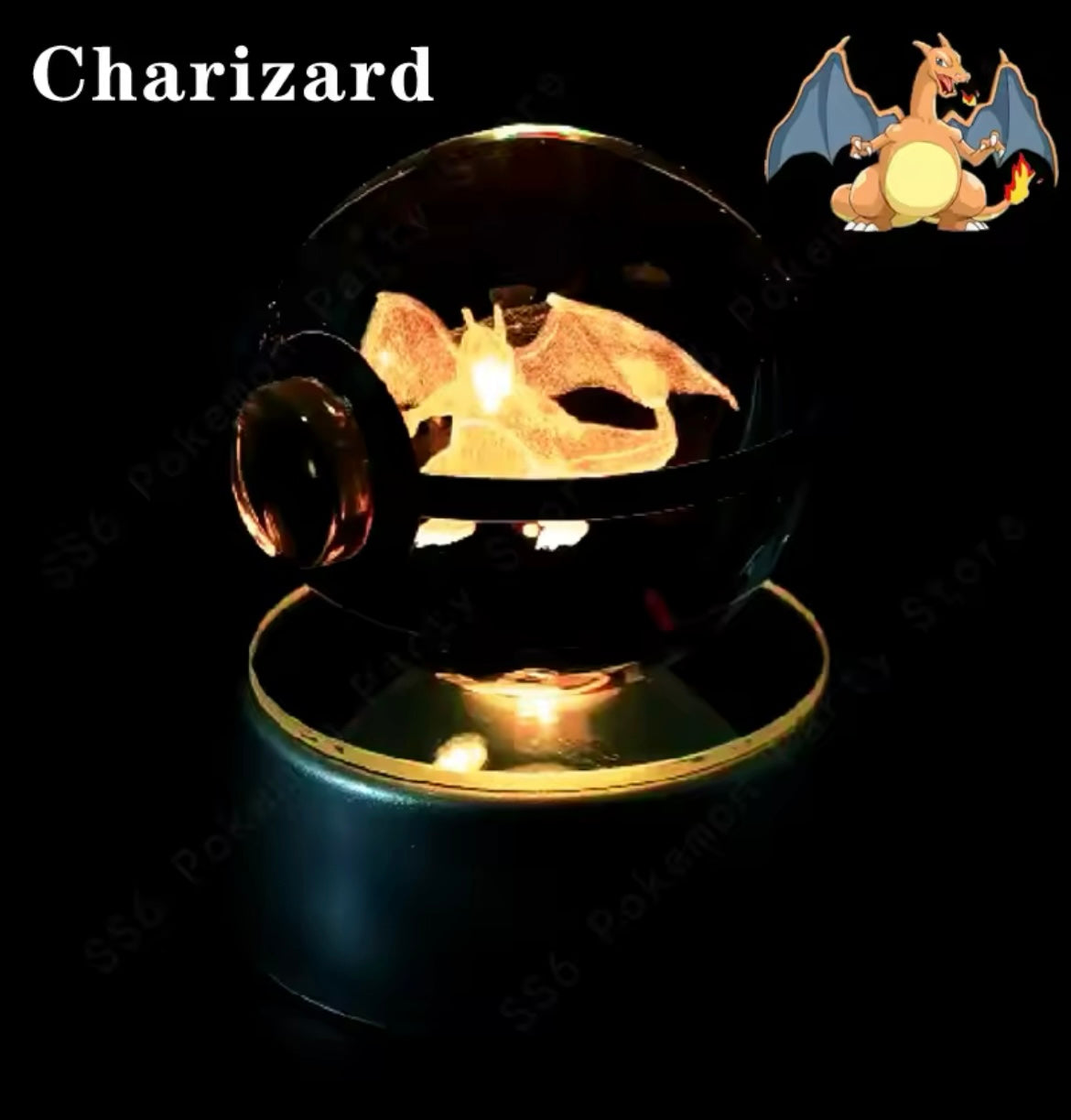 Anime Character LED Crystal Light Spheres (Cordless)