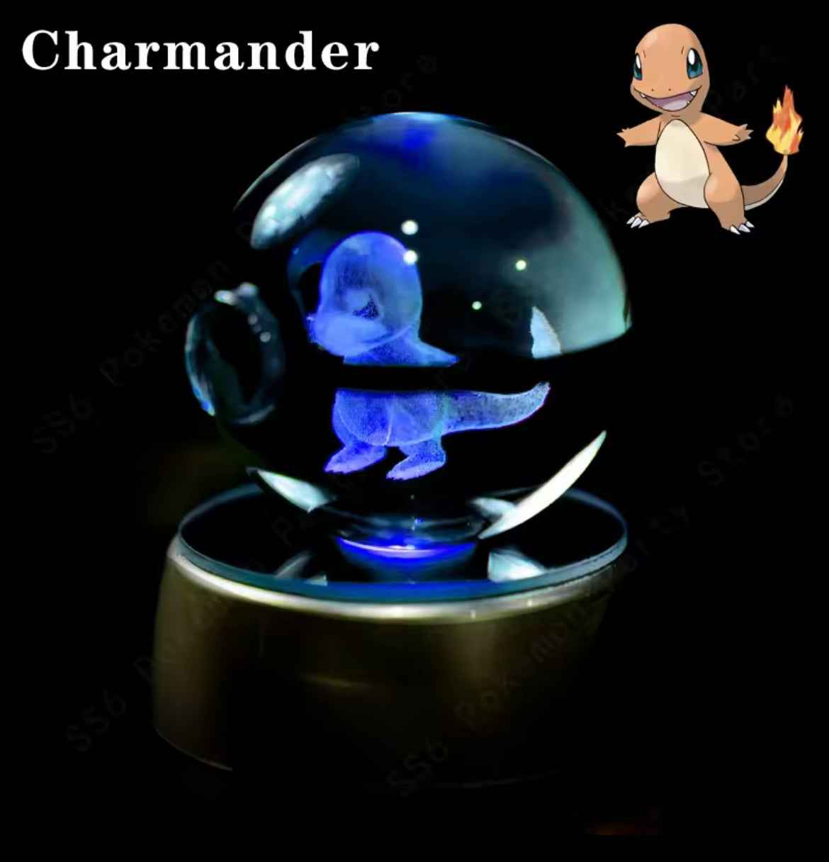 Anime Character LED Crystal Light Spheres (Cordless)