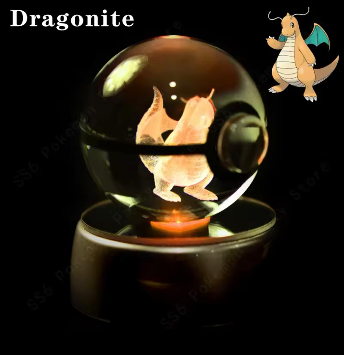 Anime Character LED Crystal Light Spheres (Cordless)