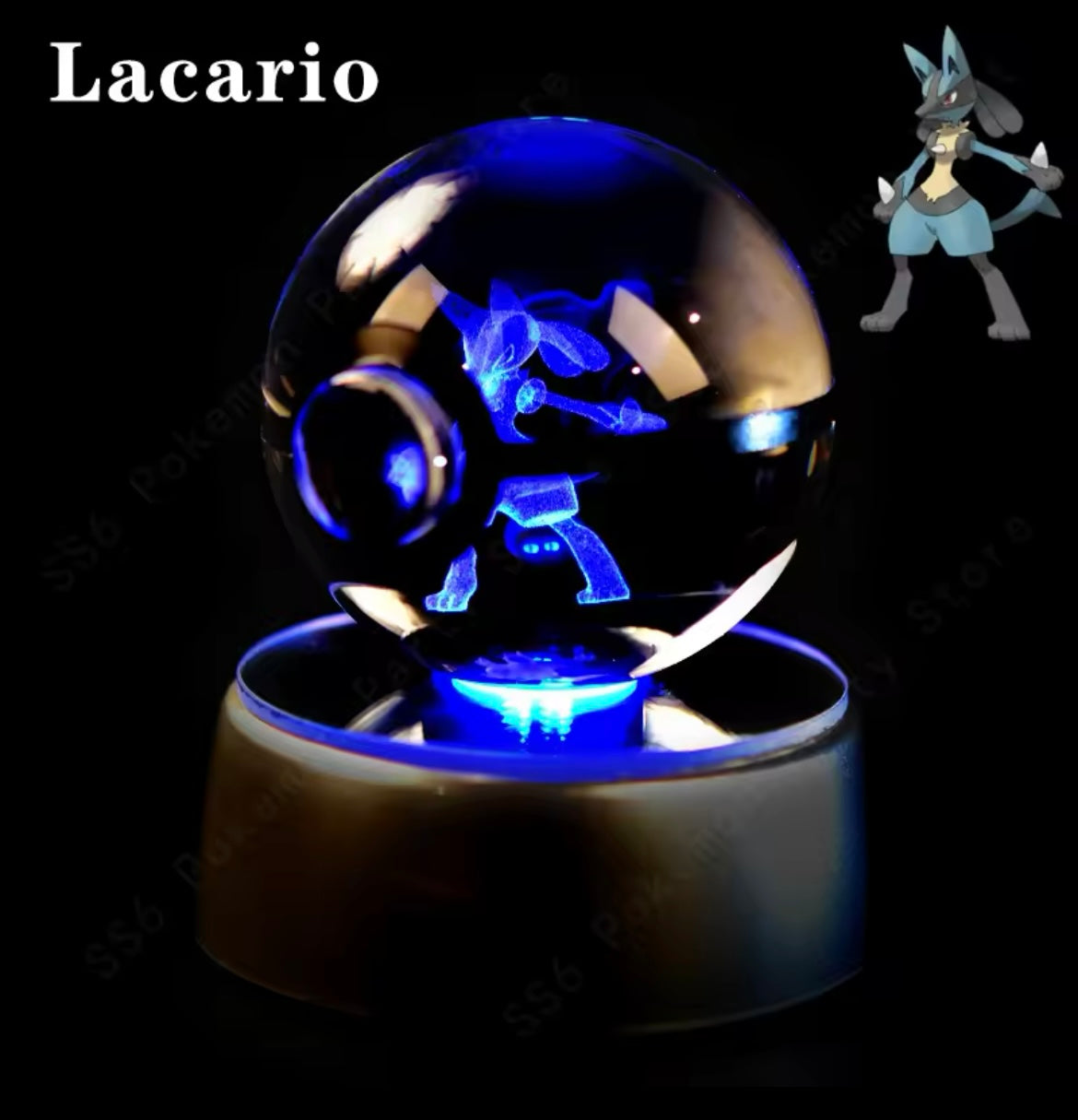 Anime Character LED Crystal Light Spheres (Cordless)