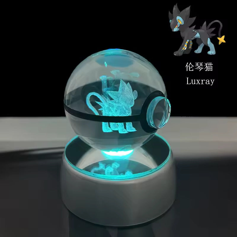 Anime Character LED Crystal Light Spheres (Cordless)