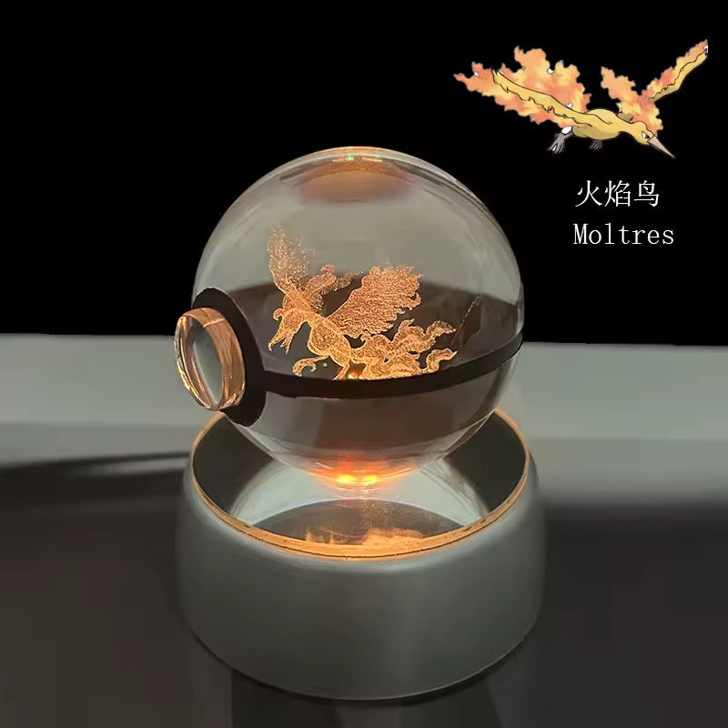 Anime Character LED Crystal Light Spheres (Cordless)