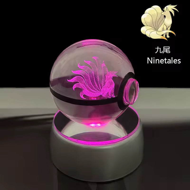 Anime Character LED Crystal Light Spheres (Cordless)
