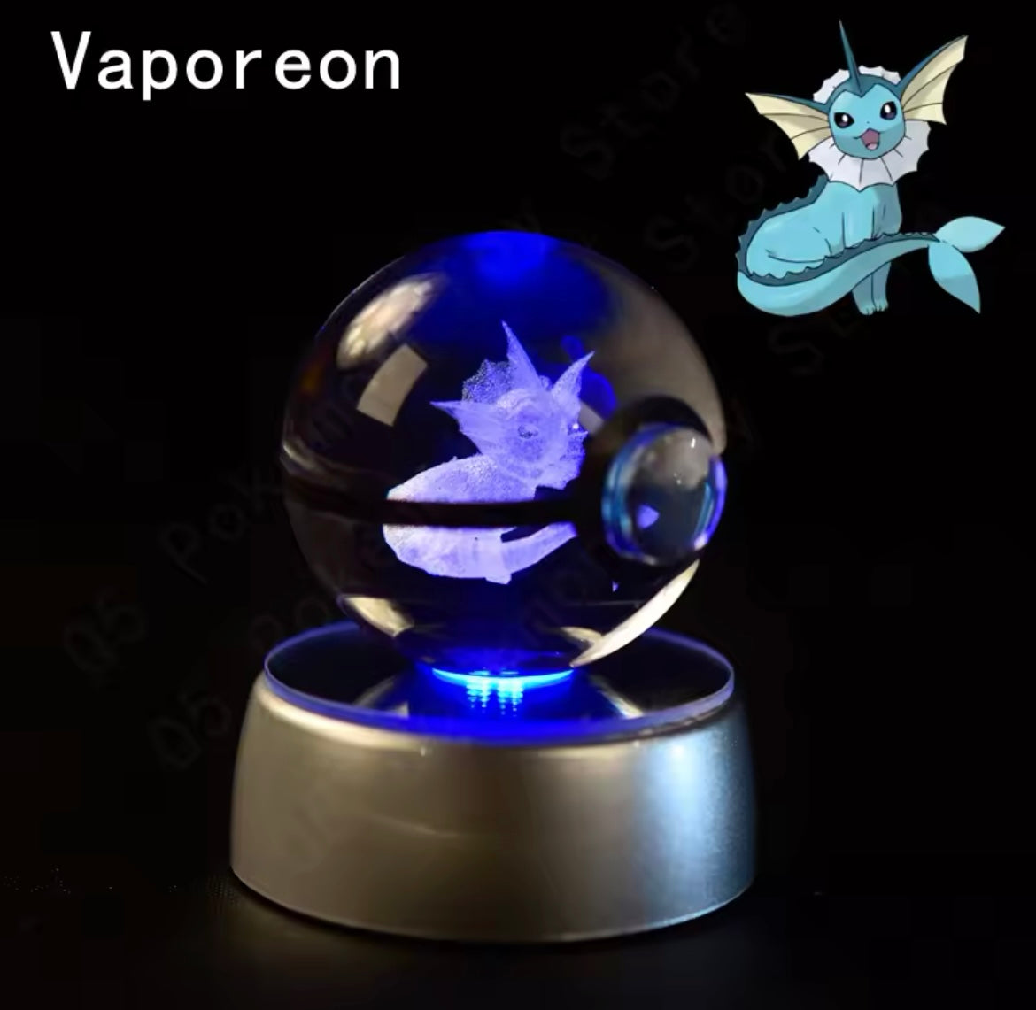 Anime Character LED Crystal Light Spheres (Cordless)